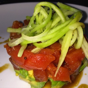 Gluten-free tuna tartare from Paolo's Ristorante